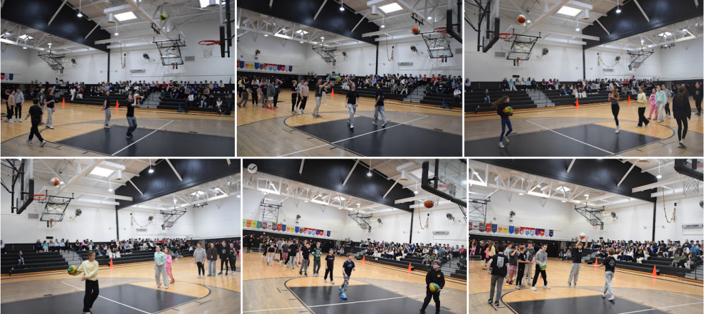 kids playing basketball